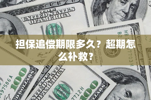 济南担保追偿期限多久？超期怎么补救？